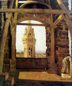 Giuseppe Abbati The Tower of the Palazzo del Podesta France oil painting art